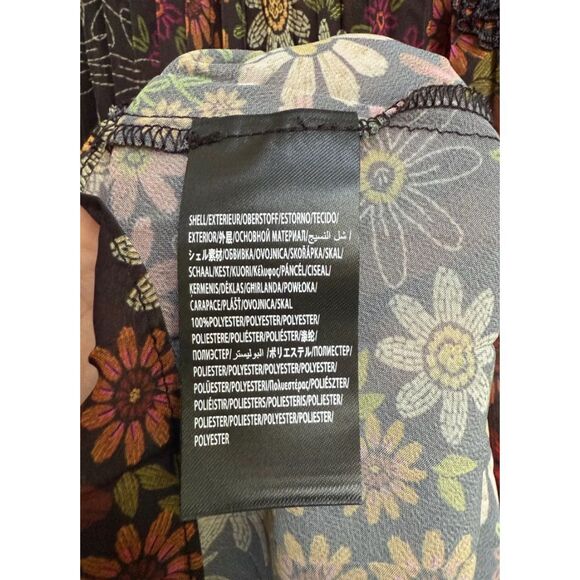 Stunning for Fall- FARM Rio for Anthropologie Floral Sheer Blouse Size: Medium C - Picture 8 of 12